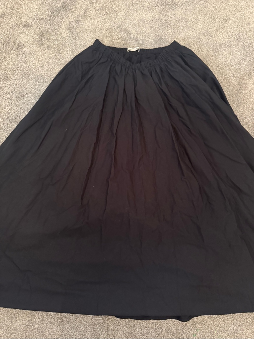 Abercrombie & Fitch Black A-Line Maxi Skirt